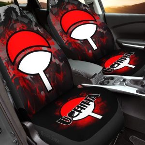 Uchiha Symbol Car Seat Covers Custom Anime Car Accessories