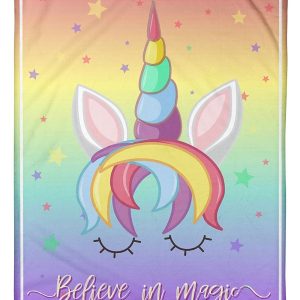 Unicorn Believe In Magic Blanket