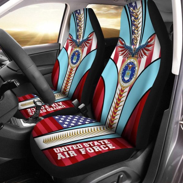 United State Air Force Car Seat Covers Custom USA Army Car Interior Accessories