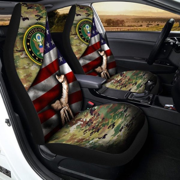 United States Army Car Seat Covers Custom American Flag Car Interior Accessories