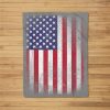 Usa Flag 4Th July American Red White Blue Star Stripes 4 Day Fleece Blanket