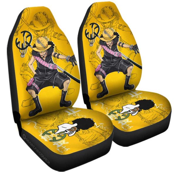 Usopp Car Seat Covers Custom One Piece Anime Car Accessories