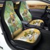 Usopp Car Seat Covers Custom One Piece Map Anime Car Accessories