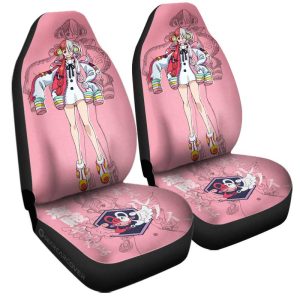 Uta Film Red Car Seat Covers Custom One Piece Anime Car Accessories