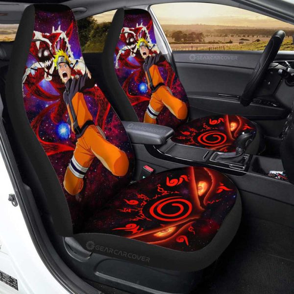 Uzumaki Car Seat Covers Custom Anime Galaxy Style Car Accessories For Fans