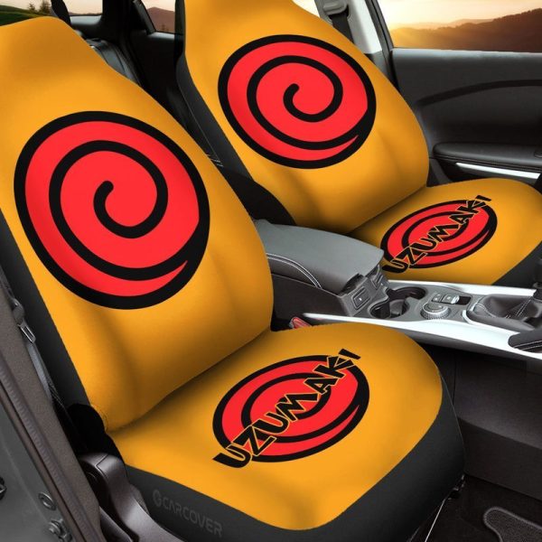 Uzumaki Clan Symbol Car Seat Covers Custom Anime Car Accessories