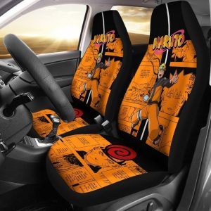 Uzumaki Jutsu Car Seat Covers Custom Anime Car Interior Accessories