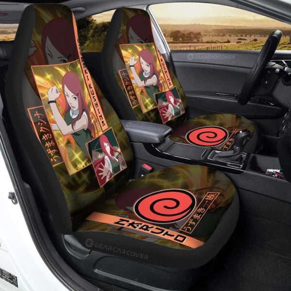 Uzumaki Kushina Car Seat Covers Custom Anime Car Accessories