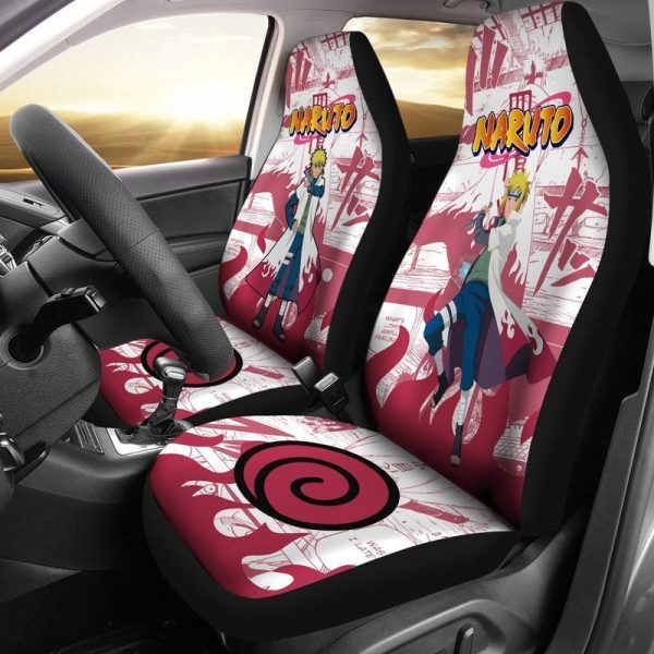 Uzumaki Minato Car Seat Covers Custom Anime Car Accessories