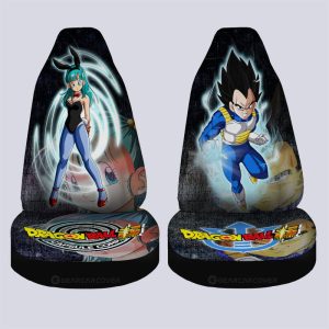 Vegeta And Bulma Car Seat Covers Custom Dragon Ball Anime Car Accessories