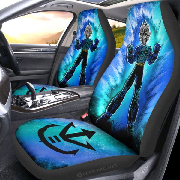 Vegeta Blue Car Seat Covers Custom Anime Car Accessories