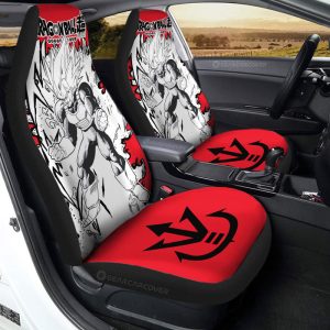 Vegeta Blue Car Seat Covers Custom Dragon Ball Anime Car Accessories Manga Style For Fans