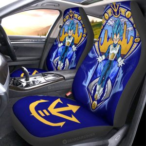 Vegeta Blue Car Seat Covers Custom Dragon Ball Car Interior Accessories