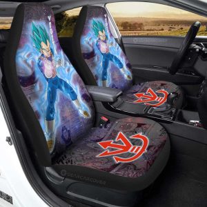 Vegeta Blue Car Seat Covers Custom Galaxy Style Car Accessories