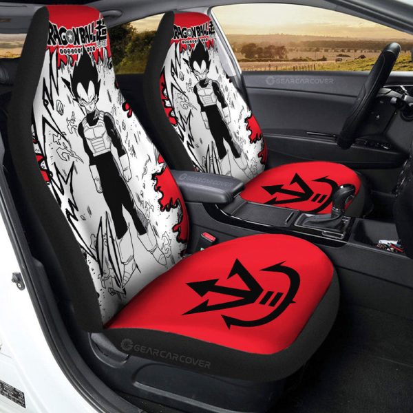 Vegeta Car Seat Covers Custom Car Accessories Manga Style For Fans