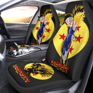 Vegeta SSJ Car Seat Covers Custom Car Accessories