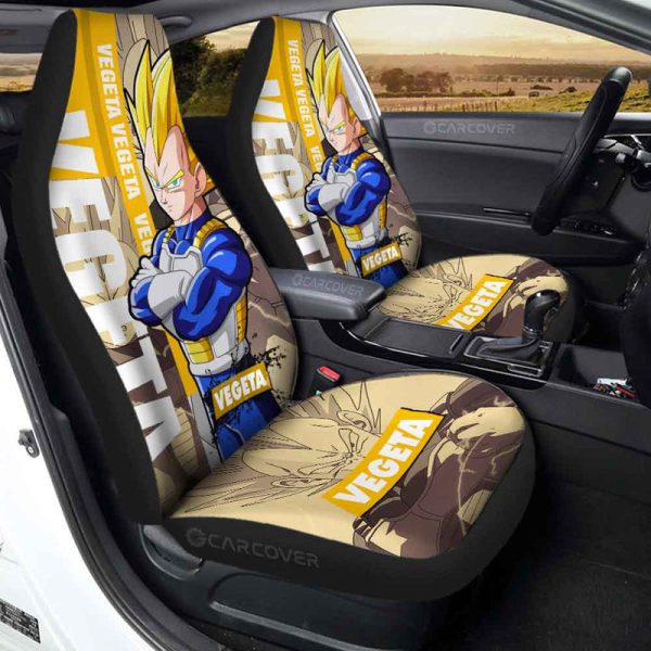 Vegeta SSJ Car Seat Covers Custom Dragon Ball Anime Car Accessories