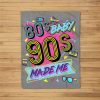 Vintage 1980S 80’S Baby 1990S 90’S Made Me Retro Nostalgia Fleece Blanket