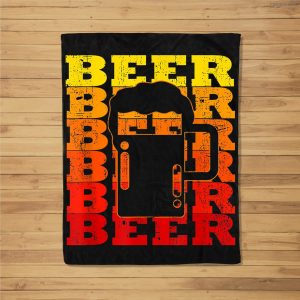 Beer For International Beer Day Fleece Blanket