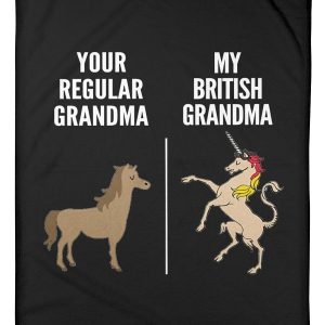 Vintage Funny Your Regular Grandma My British Grandma Gift For Family Blanket