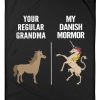 Vintage Funny Your Regular Grandma My Danish Mormor Gift For Family Blanket