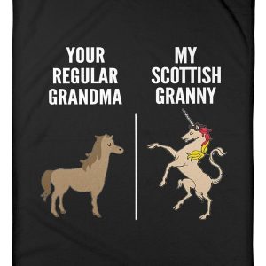 Vintage Funny Your Regular Grandma My Scottish Granny Gift For Family Blanket