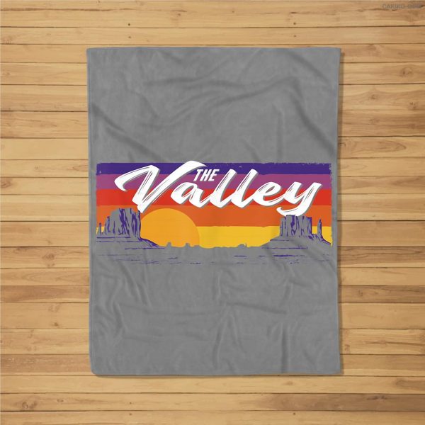 Vintage The Valley Phoenix Az Fleece Blanket