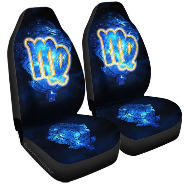 Virgo Car Seat Covers Custom Name Zodiac Car Accessories