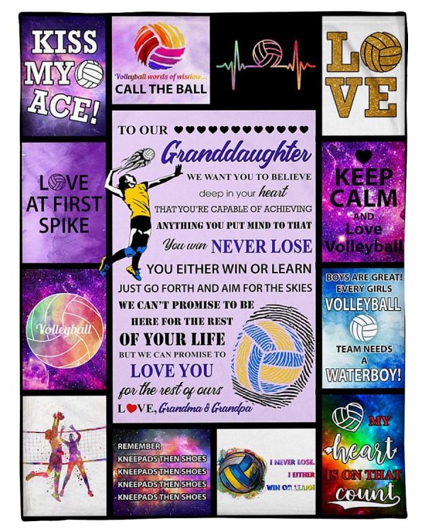 Volleyball Grandddaughter Love Blanket