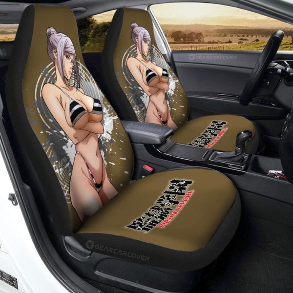 Waifu Girl Meiko Shiraki Car Seat Covers Custom Prison School Car Accessories