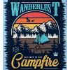 Wanderlust Welcome To Our Campfire Blanket