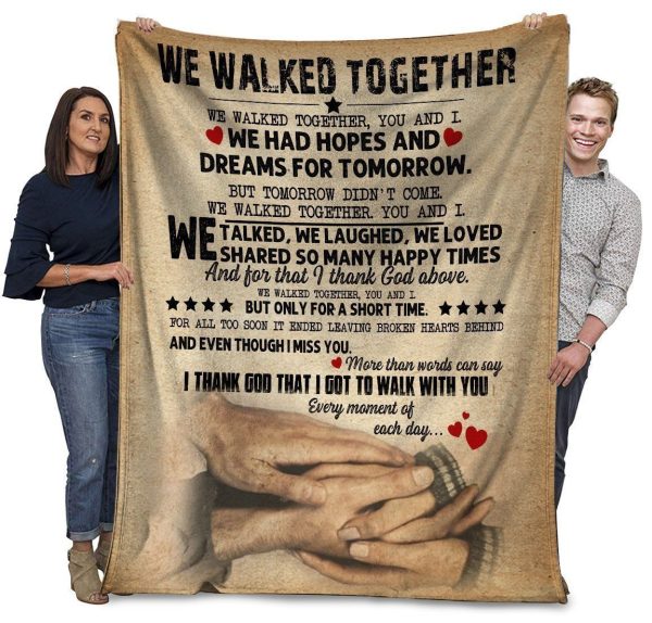 We Walked Together We Had Hope  Granddaughter Gift For Grandma Blanket