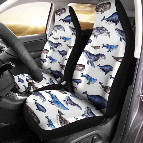 Whales Car Seat Covers Custom Pattern Car Accessories