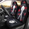 White Zetsu Akatsuki Car Seat Covers Custom Anime Car Accessories