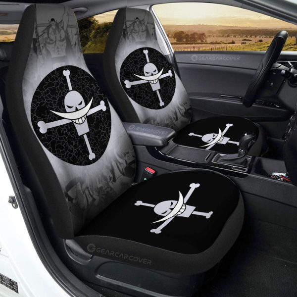 Whitebeard Pirates Flag Car Seat Covers Custom Car Accessories