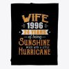 Wife Since 1996 24 Years Of Being Sunshine Anniversary Gift Blanket