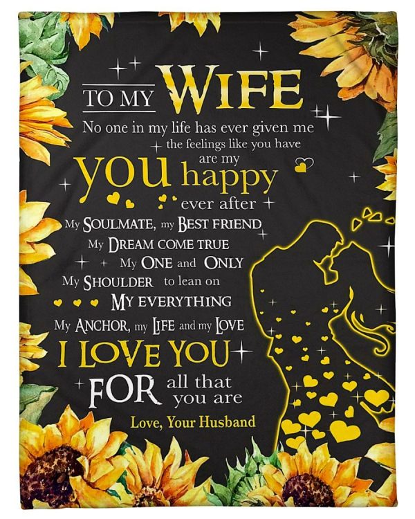 Wife You Are My Happy Ever After Blanket