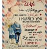 Wife  – To My Wife I Married You Because I Cannot Live Without You I Love You Good Night Baby Sleep Tight Blanket