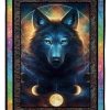 Wolf And Star Sky Dreamcatcher Blanket