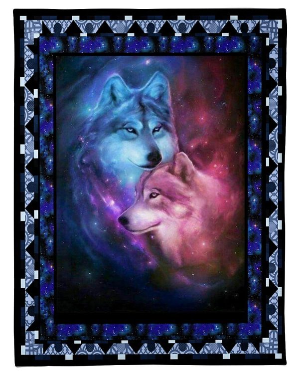 Wolf Couple Blanket