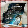 Wolf  Giving Husband I Love You With All My Heart Blanket