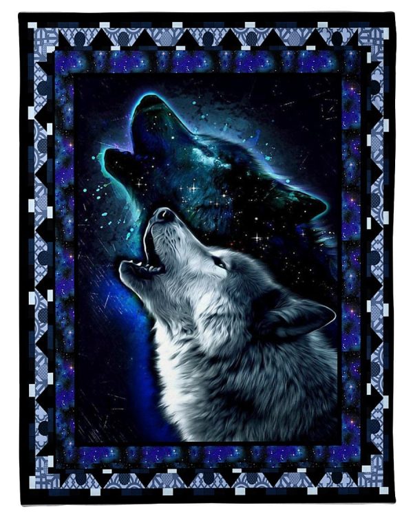 Wolf Howling Blanket