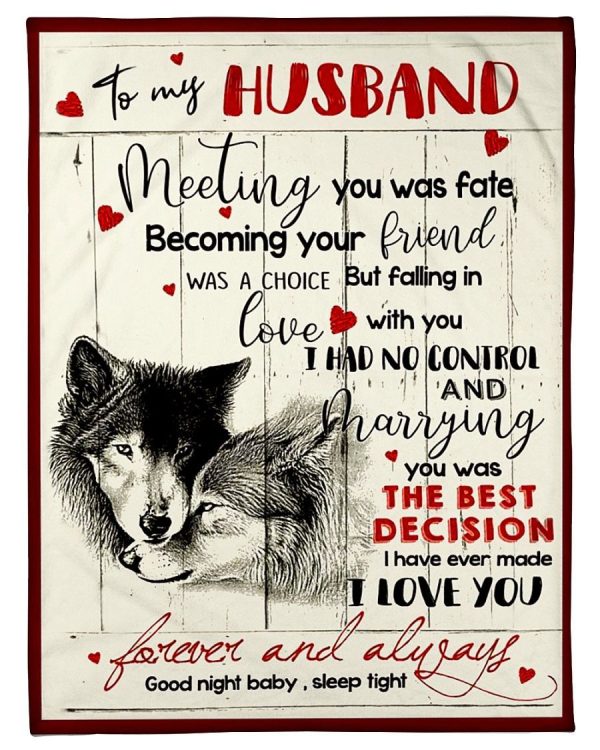 Wolf Husband Meeting You Was Fate Blanket