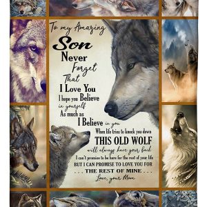 Wolf To My Son Love You Blanket