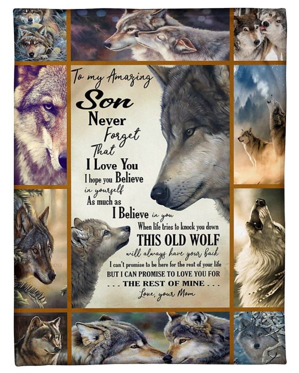 Wolf To My Son Love You Blanket