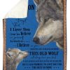 Wolves Love Message To Grandson From Peepaw Blanket