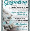 Wolves My Love For You Is Forever Love Gifts To My Grandson Blanket