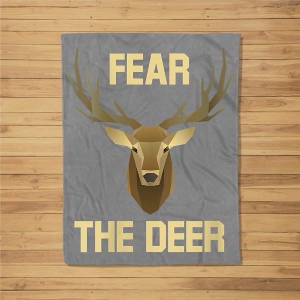 Womens Classic Fear Milwaukee Basketball Retro Fan Fleece Blanket