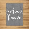 Womens Girlfriend Fiancee Funny Fiance Engagement Party Fleece Blanket