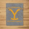 Womens Yellowstone Dutton Ranch Fleece Blanket